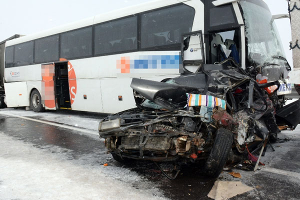 Aksaray'da 36 araç birbirine girdi