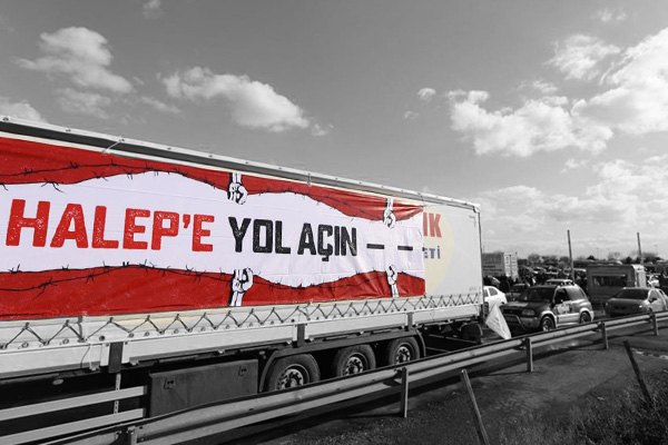 “Halep’e Yol Açın” konvoyu yola çıktı
