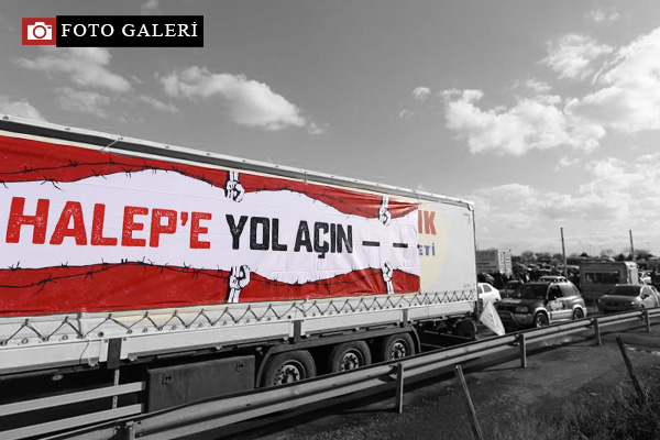 'Halep'e Yol Açın' konvoyu yola çıktı