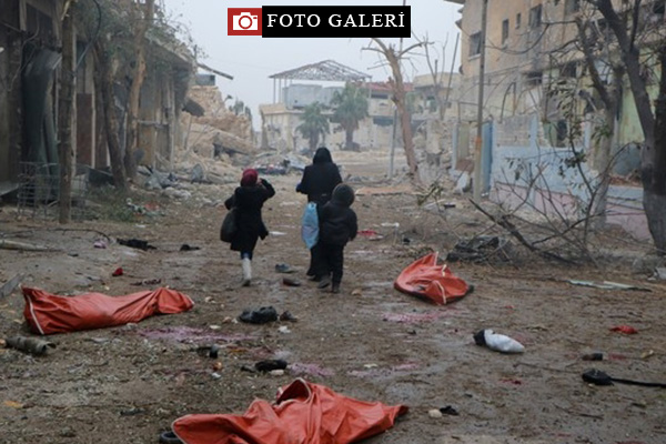 Halep'te sokaklar ceset doldu!