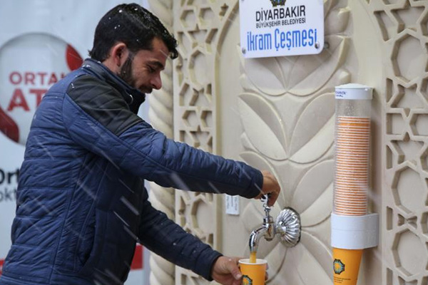 Diyarbakır'da çorba çeşmesi memnuniyeti
