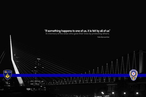 Rotterdam'dan Türk polisine destek