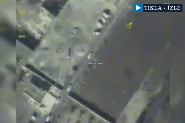 Halep'te tahliye bekleyişi havadan görüntülendi