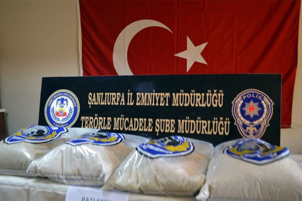 Şanlıurfa'da 25 kilo patlayıcı ele geçirildi