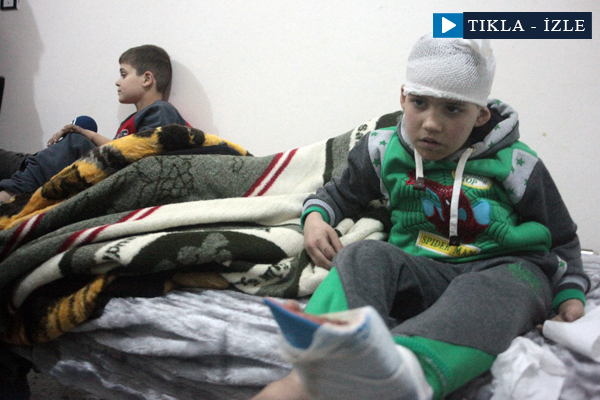 İdlip’teki hastaneden yürek burkan görüntüler