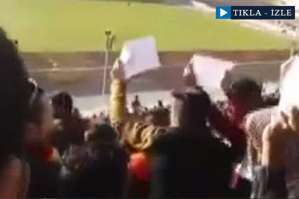 İran’da maçta Halep protestosu