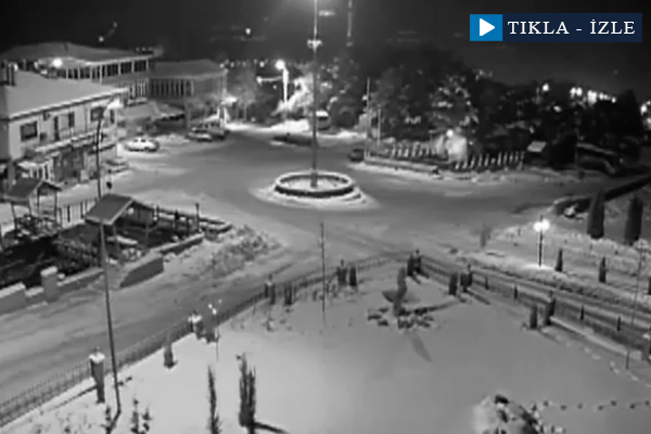 Erzincan’da deprem güvenlik kamerasında