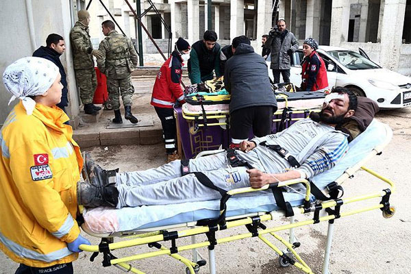 Halep'ten Hatay'a getirilen yaralı sayısı 131'e yükseldi