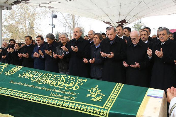 Erdoğan, cenaze törenine katıldı