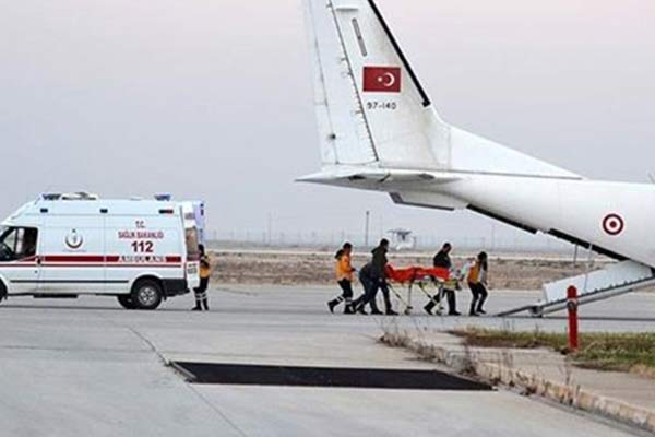 Halep'ten yaralananlar Ankara'ya sevkedildi