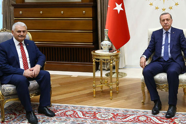 Erdoğan, Başbakan Yıldırım'ı kabul etti