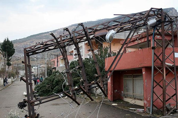 Akdeniz'de kar ve fırtına