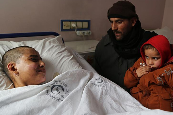 Halep'te kaybettiği babasına ve kardeşine kavuştu