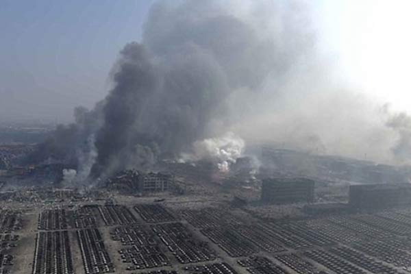 Çin'de havai fişek deposunda patlama