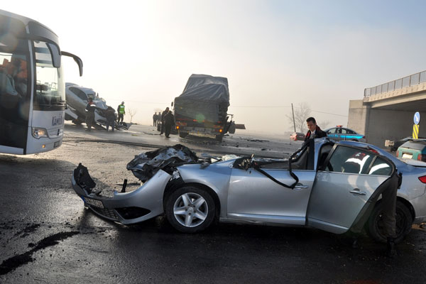 Bursa'da zincirleme kaza