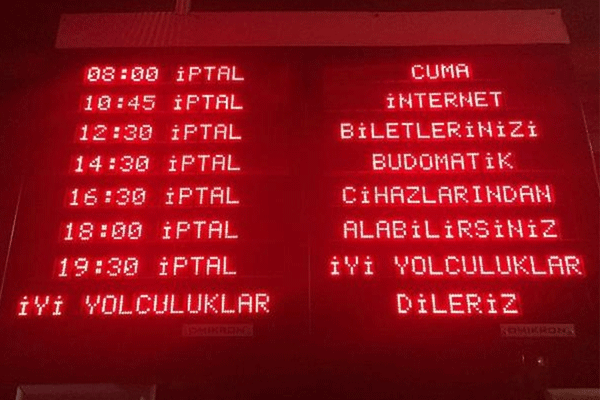 İDO ve BUDO seferleri iptal