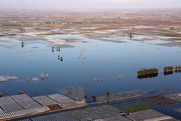 Mersin'deki facia havadan görüntülendi