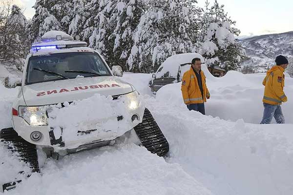 Paletli ambulanslar iş başında