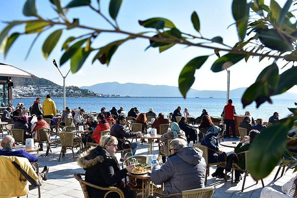 Bodrum'da kış ayında bahar yaşanıyor