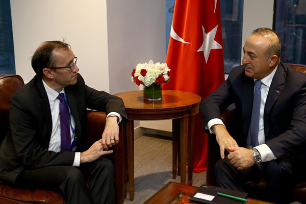 Çavuşoğlu, Kıbrıs Özel Danışmanı Eide ile görüştü