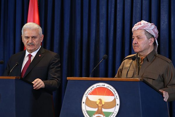 Yıldırım ve Barzani'den PKK ve IŞİD mesajı
