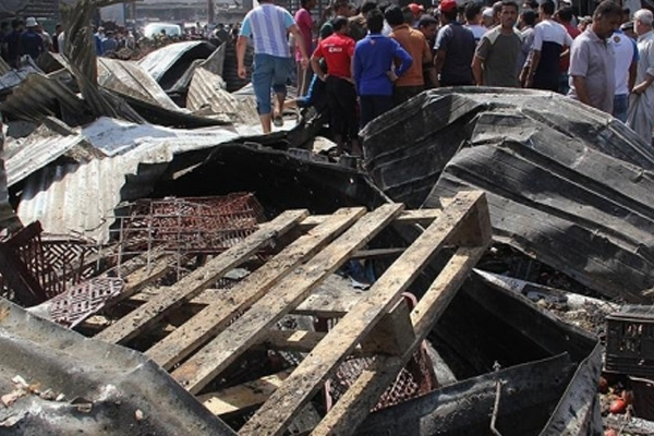 Bağdat'ta halk pazarına bombalı saldırı