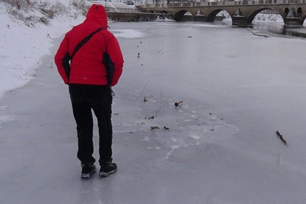 Tunca Nehri buz tuttu