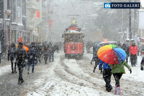 İstanbul'dan kar manzaraları