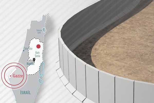 Gazze'nin etrafına 'duvar' projesi hızlanıyor