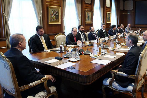 Erdoğan TBF heyetini kabul etti