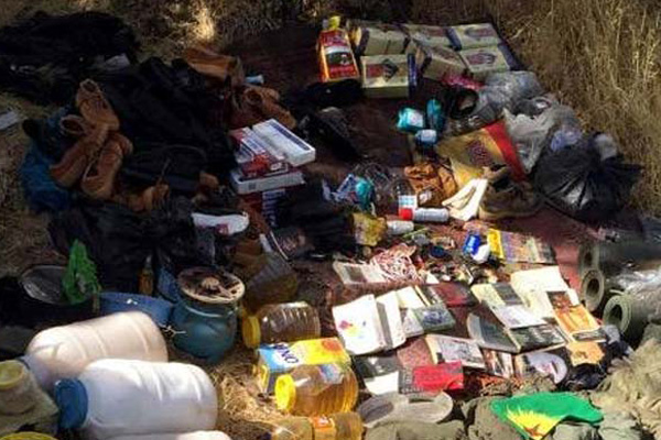 PKK'ya ait yaşam malzemeleri ele geçirildi