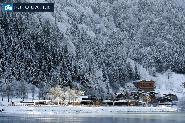 Uzungöl kışın da misafirlerini bekliyor