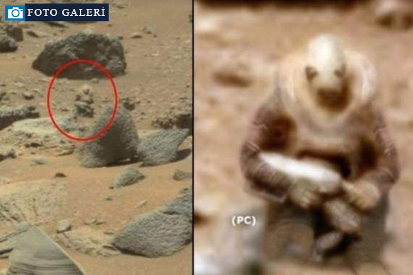 Mars'tan dünyaya gelen sıra dışı görüntüler...