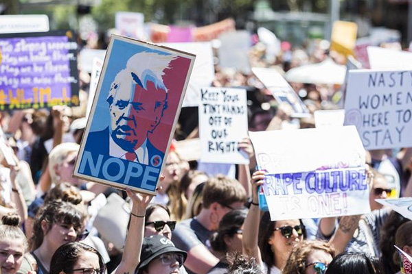 Avustralya'da Trump karşıtı gösteriler