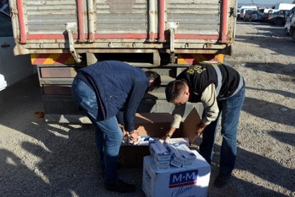 30 bin kaçak sigara ele geçirildi