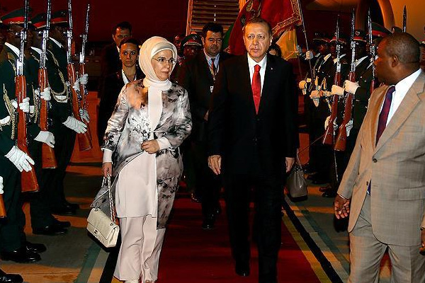 Erdoğan Afrika turunun ikinci durağı Mozambik'te