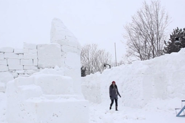 Erzurum’da ’kardan sokak’