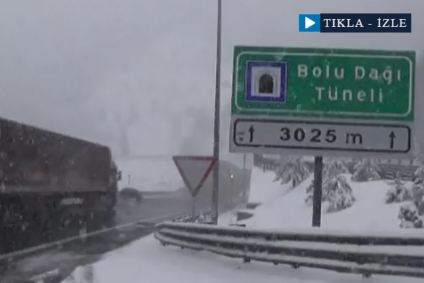 Bolu Dağı'nda kar yağışı etkisini artırdı