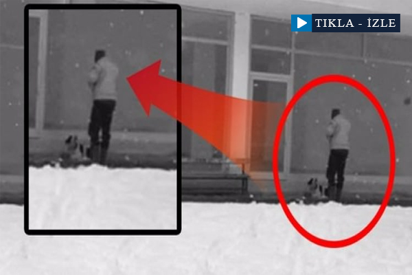 Hırsızı ararken bu görüntüyle karşılaştı