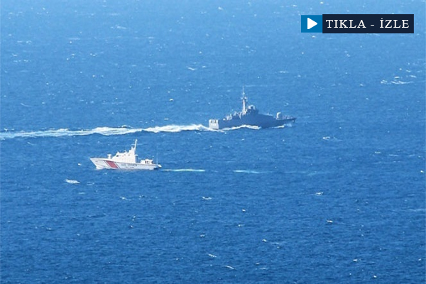 Yunan sahil güvenlik Türk kara sularını ihlal etti