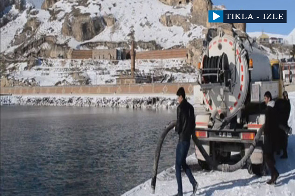 Buzlanmaya karşı Van Gölü suyuyla önlem