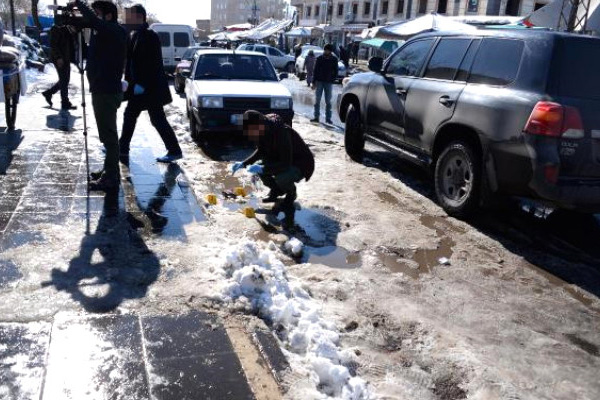 Sur'da pompalıyla ateş açıp kaçtı