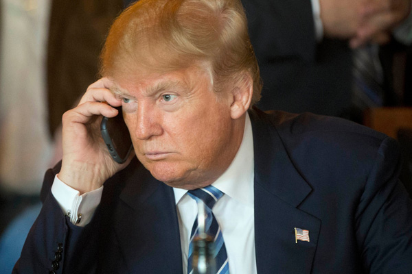Trump sert telefon görüşmesinin ardından ilk kez konuştu