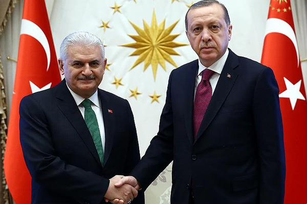 Cumhurbaşkanı Erdoğan, Başbakan Yıldırım'ı kabul etti