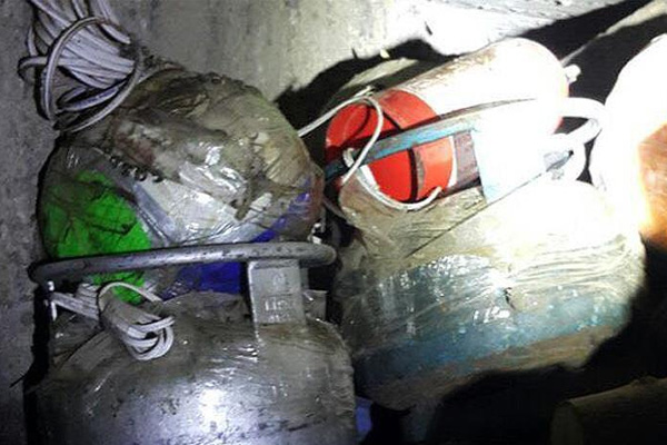 Voleybol topuna bomba tuzaklanmış