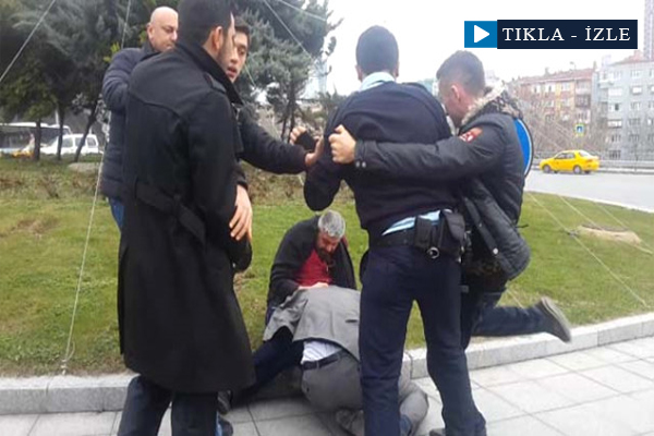 Vatandaş polise vuran zanlıyı linç etmeye çalıştı