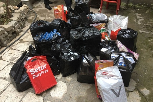 Silopi’de kaçak sigara operasyonu