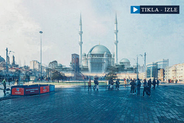 Taksim Meydanına yapılacak caminin fotoğrafları ortaya çıktı