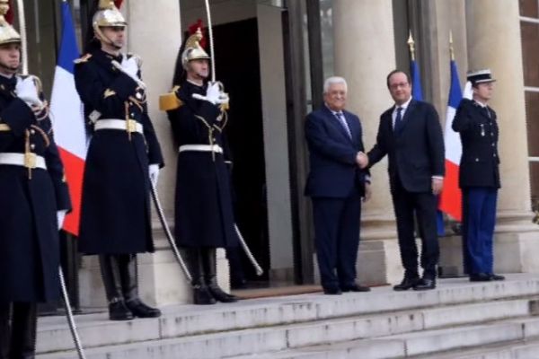 Filistin Devlet Başkanı Abbas, Elysee’de
