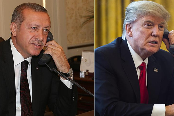 Erdoğan ile Trump telefonda görüştü